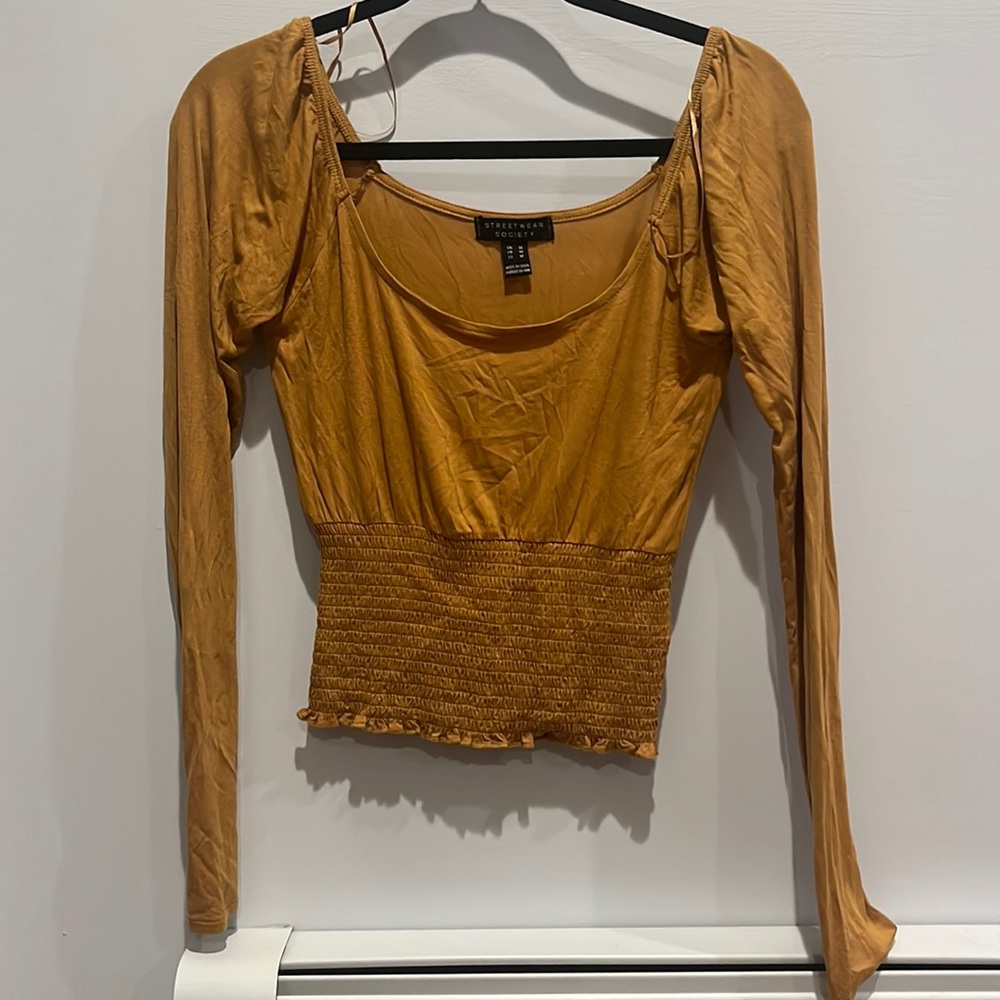 Yellow/mustard long sleeve top